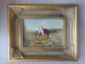 Schilderij boerderijtafereel Schouten beschikbaar voor biedingen