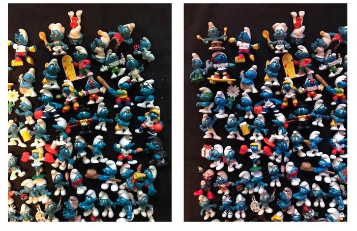 — Set van 83 vintage smurfen, Verzamelen, Smurfen, Zo goed als nieuw, Ophalen of Verzenden