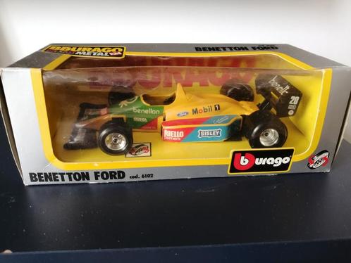 Bburago Benetton-Ford Boutsen 1987 1 op 24, Hobby en Vrije tijd, Modelauto's | 1:24, Ophalen of Verzenden