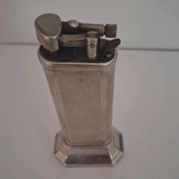 Vintage Dunhill Zilveren tafel Lighter - Klassieke Elegantie beschikbaar voor biedingen