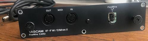 Tascam if-fw/dm mkii extension firewir pour tascam dm-3200, Musique & Instruments, Tables de mixage, Utilisé, 20 canaux ou plus