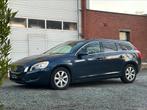 Volvo V60 1.6 D - 124.000 KM Leder Opendak in nieuwstaat Eu5, Auto's, Volvo, Euro 5, Zwart, Blauw, Leder