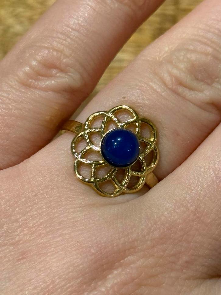 Nieuwe verstelbare RVS ring, Bijoux, Sacs & Beauté, Bagues, Neuf, Femme, Or, Fer ou Acier, Avec pierre précieuse, Enlèvement ou Envoi