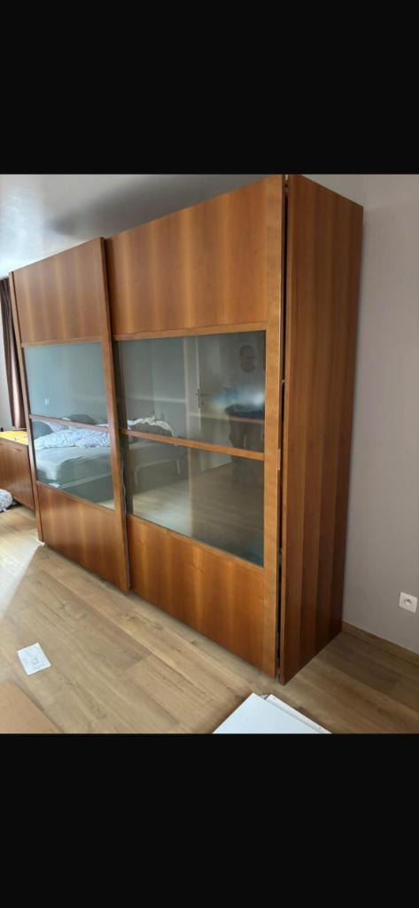 Kleerkast, Huis en Inrichting, Kasten | Kleerkasten, Gebruikt, 200 cm of meer, 200 cm of meer, 50 tot 75 cm, Met plank(en), Met hangruimte