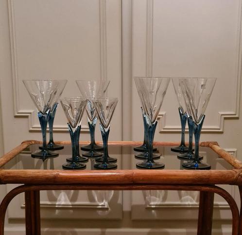 Set van 14 glazen Bormioli, Verzamelen, Glas en Drinkglazen, Gebruikt, Ophalen of Verzenden