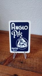 Brasserie bière ancienne carte à jouer Anglo Pils, Panneau, Plaque ou Plaquette publicitaire, Comme neuf, Autres marques, Envoi