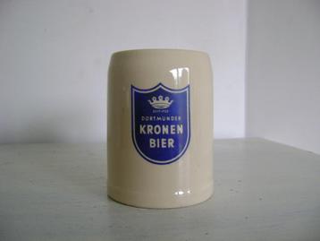 stenen bierkruik 1/4L Dortmunder kronen bier