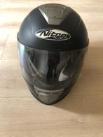 Nitro helm maat S met zonneklep., Motoren, Kleding | Motorhelmen, Overige merken, Dames, Tweedehands, Integraalhelm