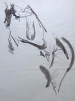 JOS HENDRICKX / GEBOGEN NAAKT / ORIGINEEL / 65x51cm STEMPEL, Antiek en Kunst, Ophalen of Verzenden