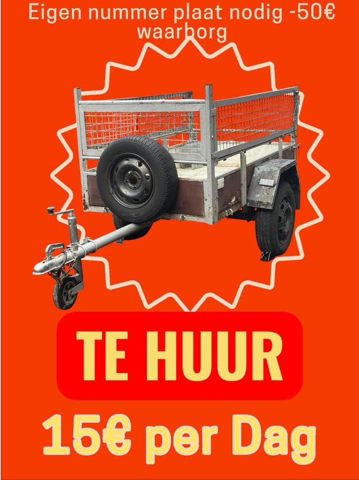 aanhangwagen te huur, Diversen, Overige Diversen, Ophalen