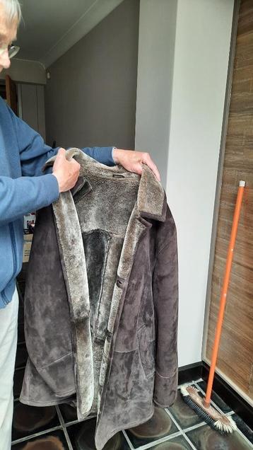jas in daim, Enlèvement, Comme neuf, Taille 52/54 (L), Brun