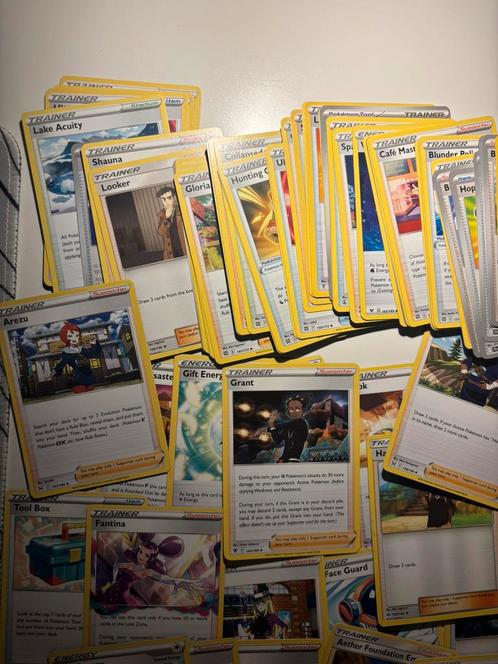 Trainer kaarten bulk bulk (zie beschrijving), Hobby en Vrije tijd, Verzamelkaartspellen | Pokémon, Zo goed als nieuw, Meerdere kaarten