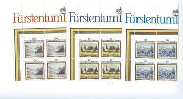 Postzegels Liechenstein : 4 x reeks uit 1983