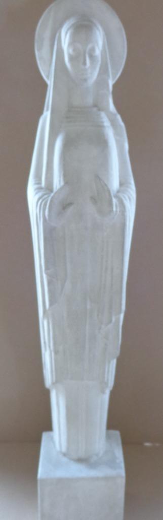 LODE VLEESHOUWERS / MARIABEELD / SCULPTUUR GIPS / H=70cm SIG, Antiek en Kunst, Kunst | Beelden en Houtsnijwerken, Ophalen