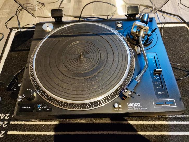 Platenspeler Lenco quartz L3807, TV, Hi-fi & Vidéo, Tourne-disques, Comme neuf, Tourne-disque, Autres marques, Enlèvement