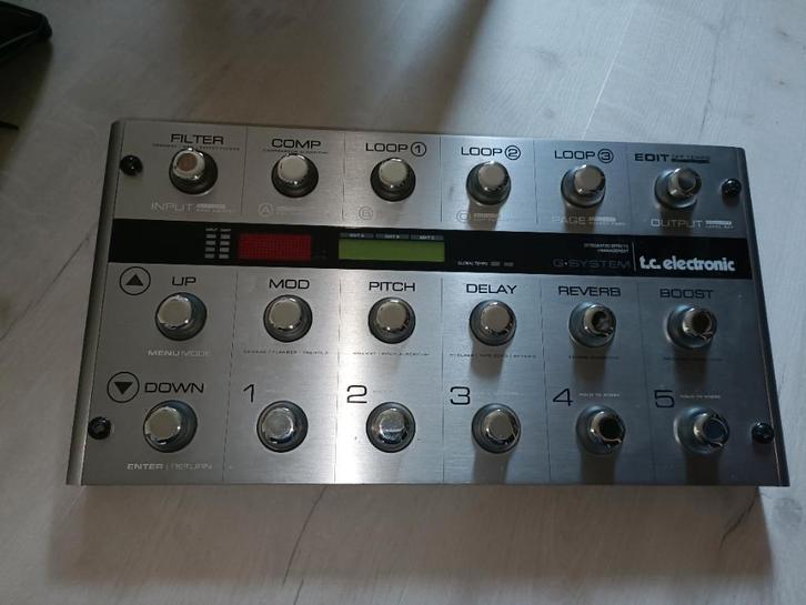 TC Electronic G-systeem, Muziek en Instrumenten, Effecten, Zo goed als nieuw, Chorus, Delay of Echo, Reverb, Volume, Wah Wah, Overige typen