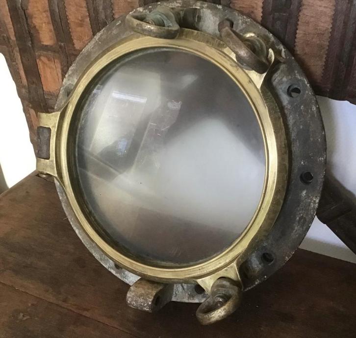 Hublot ancien, Verzamelen, Scheepvaart, Gebruikt, Overige typen, Motorboot of Zeilboot, Ophalen