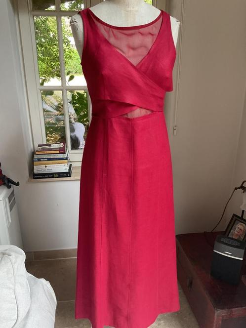 Lang zomerkleedje , linnen maat 36, Kleding | Dames, Jurken, Maat 36 (S), Rood, Ophalen of Verzenden