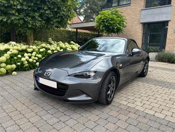 Mazda MX-5 Gion 132 pk, 62800km, 2019, Autos, Argent ou Gris, Achat, Alarme, 2 portes