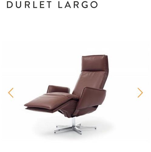 Durlet Largo design Relax zetel, Huis en Inrichting, Fauteuils, Zo goed als nieuw, Leer, Ophalen