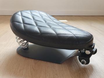 Zadel voor Bobber, Chopper, Custom solo mono zitje gevoerd, Enlèvement ou Envoi