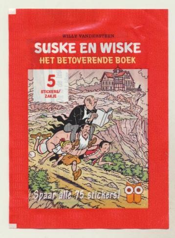 (s10) Suske en Wiske, Het betoverende boek, 5 stickers, Verzamelen, Verzenden, Suske en Wiske, Zo goed als nieuw