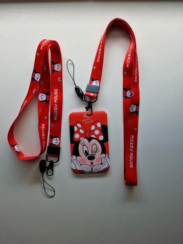 Porte-carte Disney, Minnie Mouse, noir et rouge, Neuf