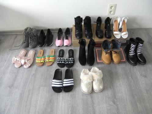 14 paar damesschoenen  (maat 36/37), Kleding | Dames, Schoenen, Zo goed als nieuw, Slippers, Overige kleuren, Ophalen of Verzenden