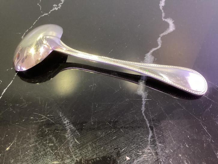 Soeplepel Christofle Perles. CHR006/Ab., Antiek en Kunst, Antiek | Bestek, Ophalen