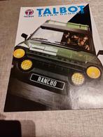 TALBOT MATRA Rancho Brochure, Nieuw, Overige merken, Ophalen of Verzenden