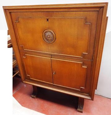 De Coene Bar Secretaire  Art Deco j'40 Gebr Decoene Kortrijk beschikbaar voor biedingen