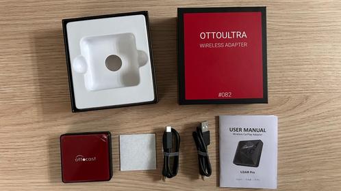 Ottocast OTTOULTRA #082 Draadloze CarPlay Auto Adapter, Auto diversen, Carkits, Zo goed als nieuw, Ophalen of Verzenden