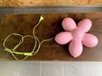 Wandverlichting roze bloem, Kunststof, Gebruikt, Ophalen