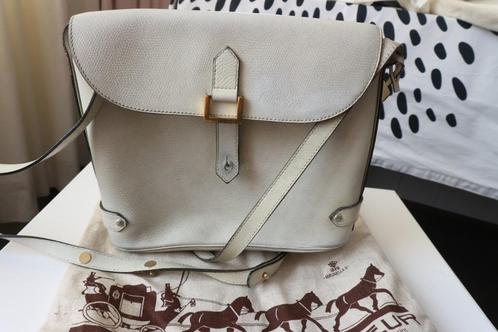 DELVAUX vintage witte tas, Handtassen en Accessoires, Tassen | Schoudertassen, Wit, Leer, Ophalen of Verzenden