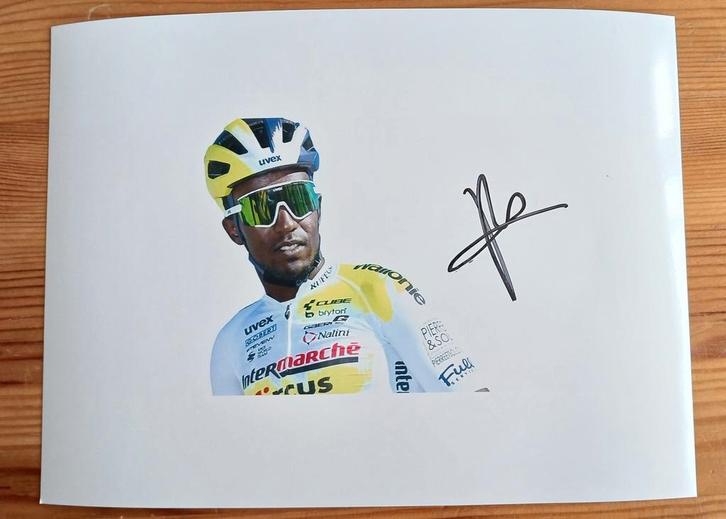Gesigneerde foto van Biniam Girmay., Sport en Fitness, Wielrennen, Nieuw, Verzenden