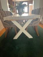 Tafel, Huis en Inrichting, Tafels | Eettafels, Ophalen, Gebruikt, 100 tot 150 cm, Eikenhout