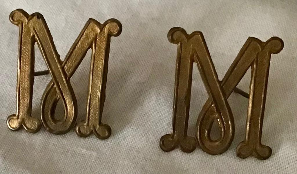 Insignes mitrailleur belge ww1, Ophalen of Verzenden, Landmacht