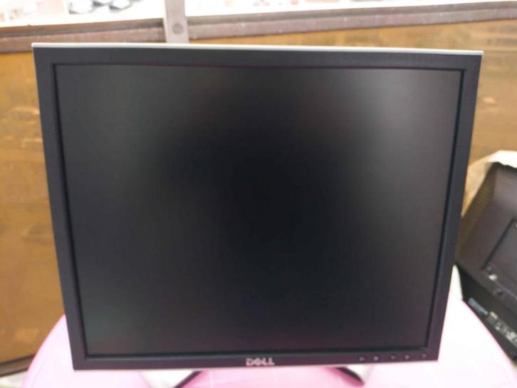 DELL 19" PC-MONITOR met zilverkleurige achterkant HDMI VGA, Computers en Software, Monitoren, Gebruikt, DVI, HDMI, VGA, Kantelbaar