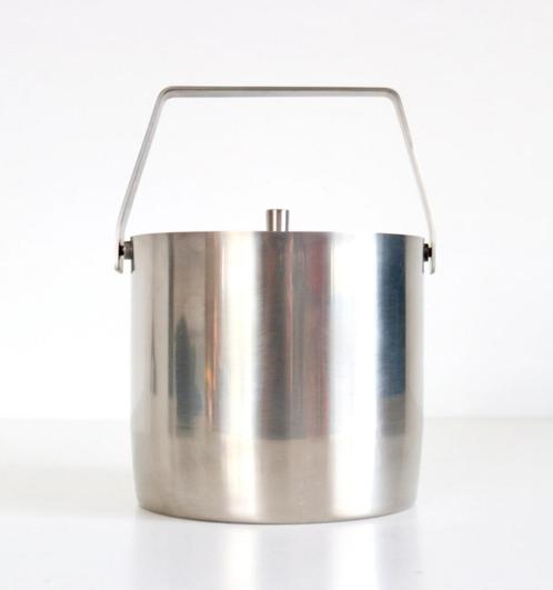 Vintage Modernist design ijsemmer Fufal inox, Antiek en Kunst, Curiosa en Brocante, Ophalen of Verzenden