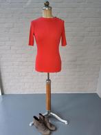 Rode longsleeve met gouden knopen, Ophalen of Verzenden, Zo goed als nieuw, Maat 34 (XS) of kleiner, Rood
