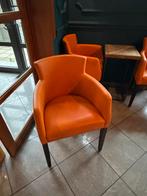 HORECA Lot de 12 chaises en simili cuir orange, Ophalen