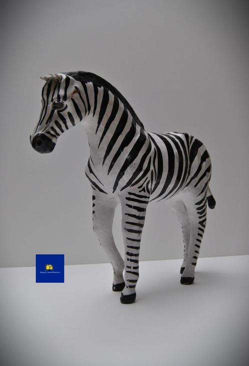 Vintage stel Zebra's leder, Antiek en Kunst, Kunst | Designobjecten, Ophalen of Verzenden
