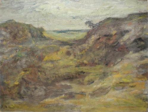 Alois De Laet (1866-1949): Heidelandschap (O/D, 76 x 58 cm), Antiquités & Art, Art | Peinture | Classique, Enlèvement ou Envoi