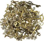 125 stuks vintage antiek bronzen sleutels GRATIS LEVERING