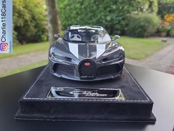 Henson & Heaven 1/18 Bugatti Chiron Super Sport Black Carbon beschikbaar voor biedingen