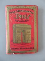 1910 Plan Monumental Monumenten Parijs 2 kaarten, Verzenden, Zo goed als nieuw, 1800 tot 2000, Overige typen