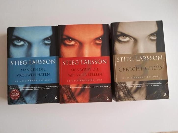 Stieg Larsson - millennium trilogie 3 delen, Boeken, Thrillers, Zo goed als nieuw, Ophalen of Verzenden