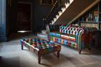 Unieke Chesterfield Patchwork Zetels Fauteuils poef Barkruk, Huis en Inrichting, Ophalen of Verzenden, Nieuw, Stof