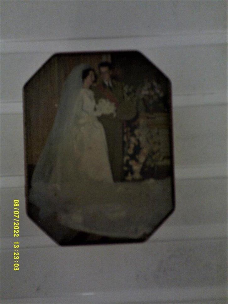 Vintage blikken doos Koningshuis, Verzamelen, Koningshuis en Royalty, Gebruikt, Overige typen, Ophalen of Verzenden