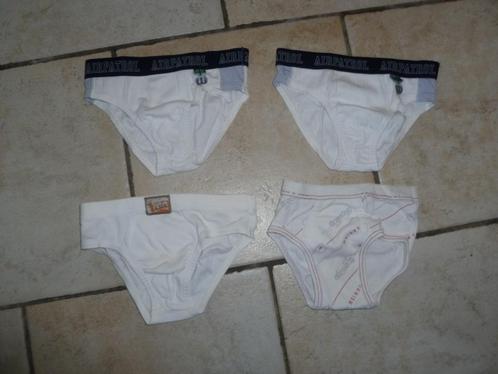 1 set van 4 witte slips maat 104, Kinderen en Baby's, Kinderkleding | Maat 104, Zo goed als nieuw, Jongen, Nacht- of Onderkleding